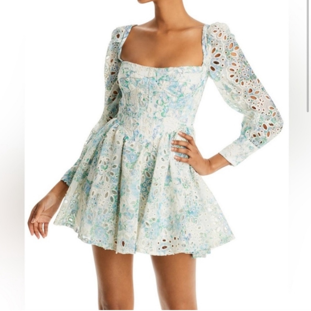 Bardot Lila Flounce dress size large/8  NWT